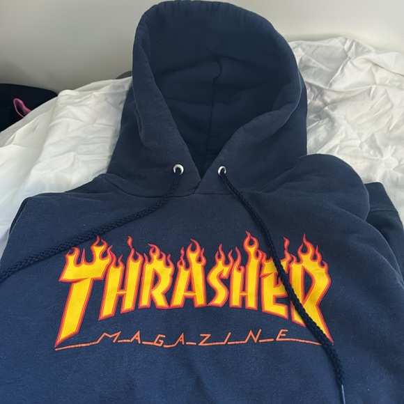 Navy blue thrasher hoodie - Picture 2 of 4